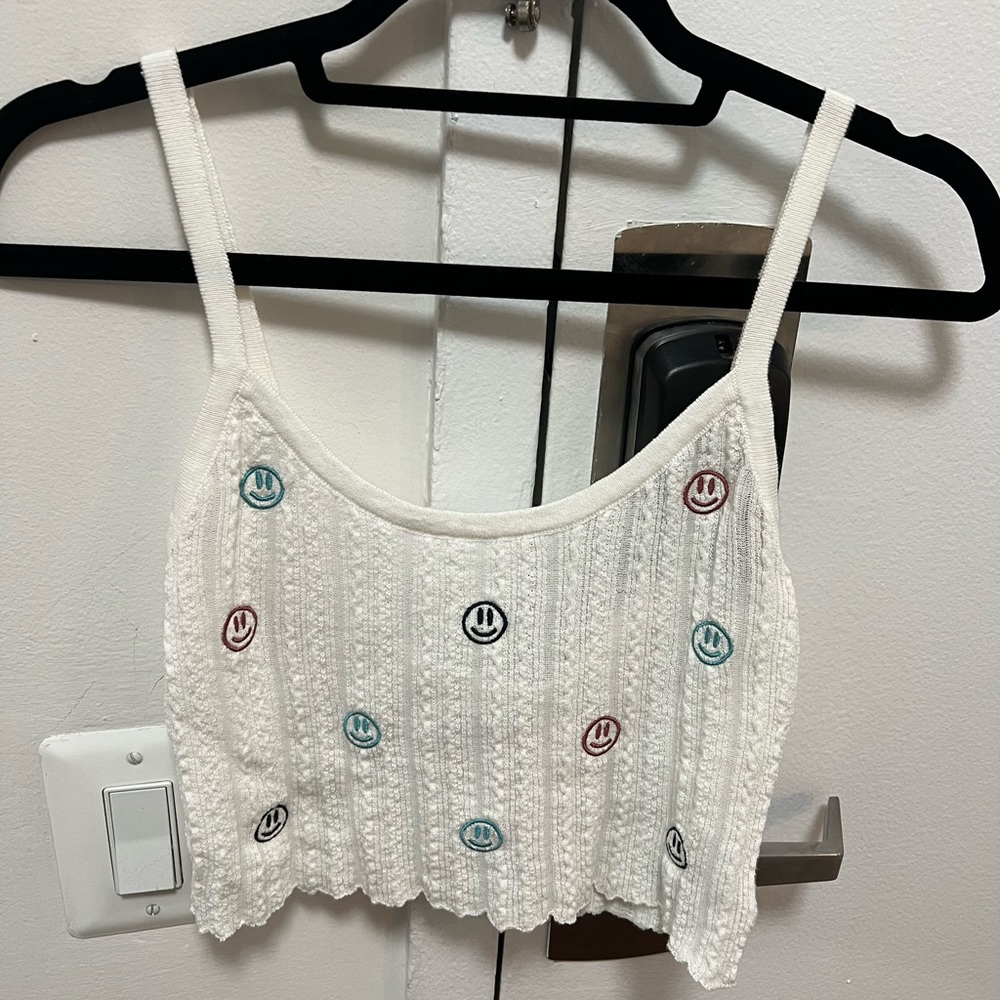 Smiley Crop Top